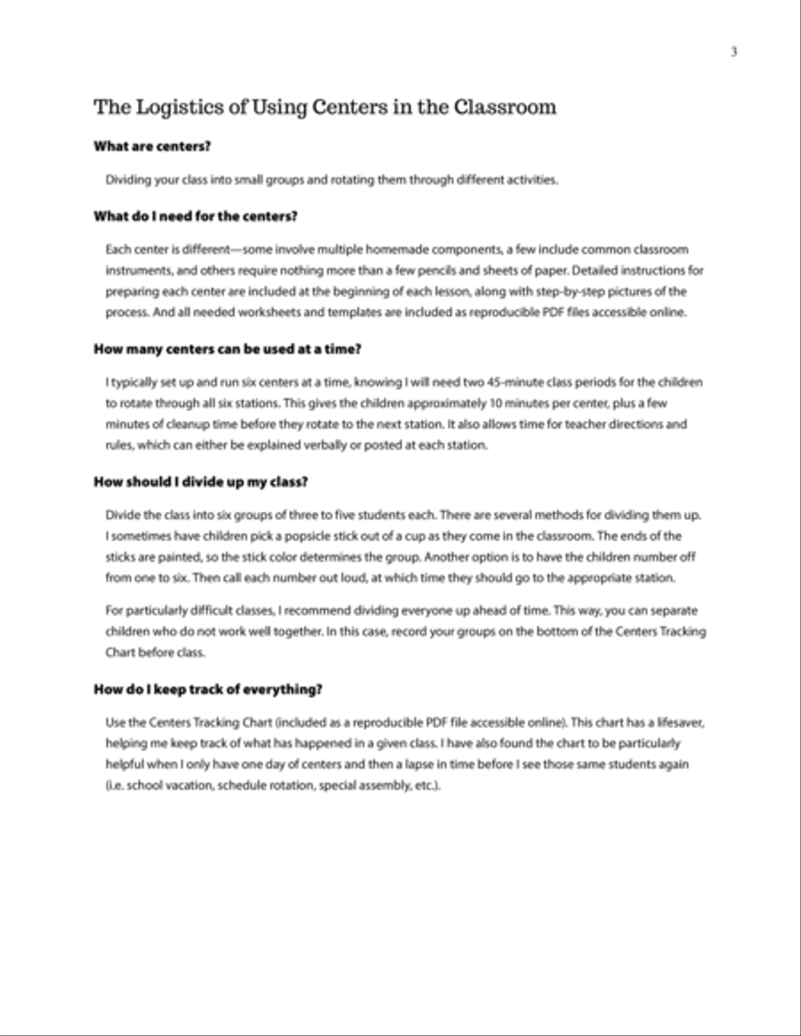 The Music Center Handbook Classroom Materials scores gallery preview page 4