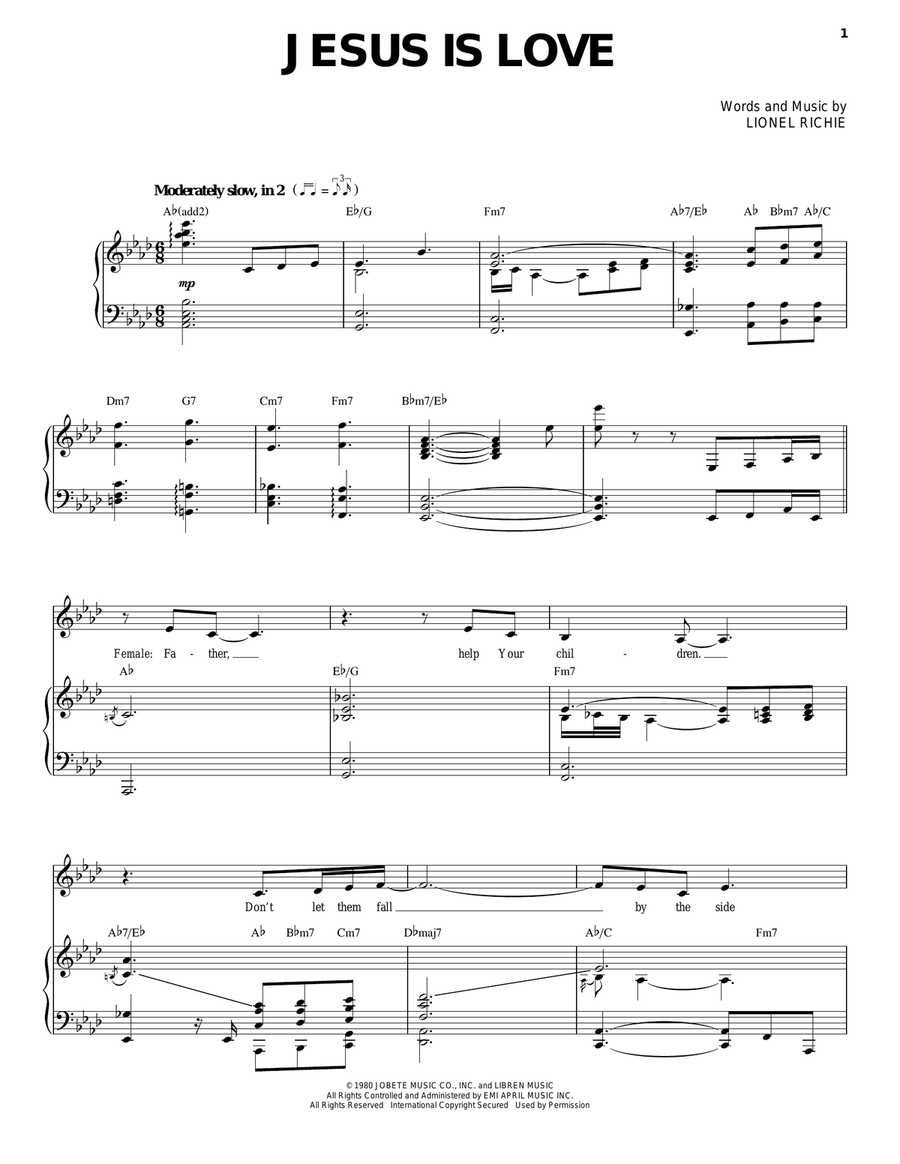 Jesus Is Love Jesus Is Love Acoustic Guitar scores gallery preview page 1