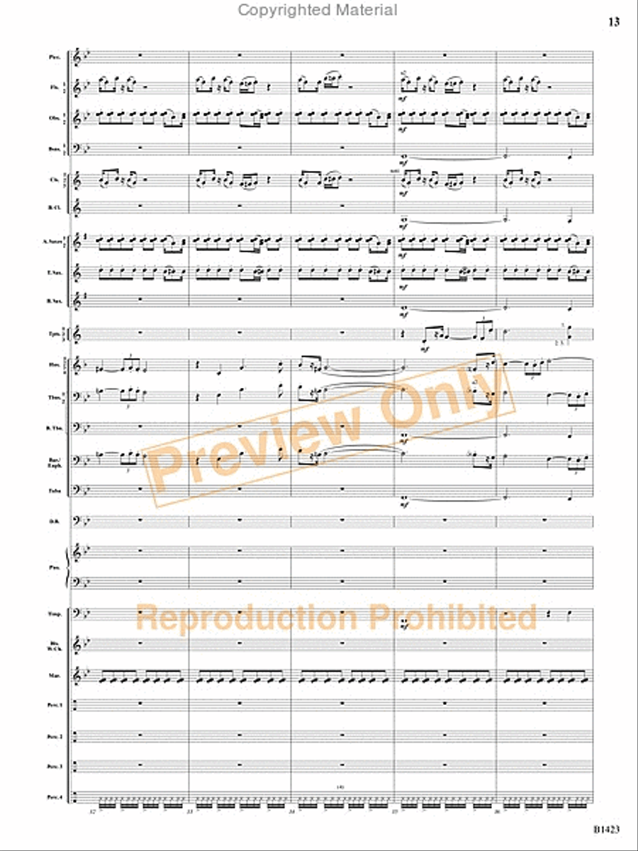 Dakota Fanfare Concert Band scores gallery preview page 12