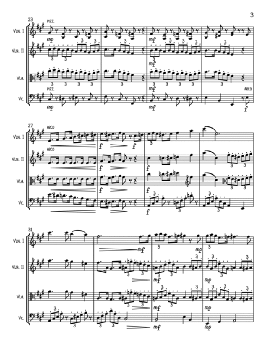 It's Beginning To Look Like Christmas String Trio scores gallery preview page 3