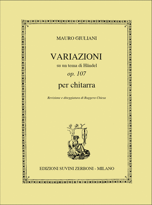 Book cover for Variazioni Sc 107 Su Un Tema Di Haendel