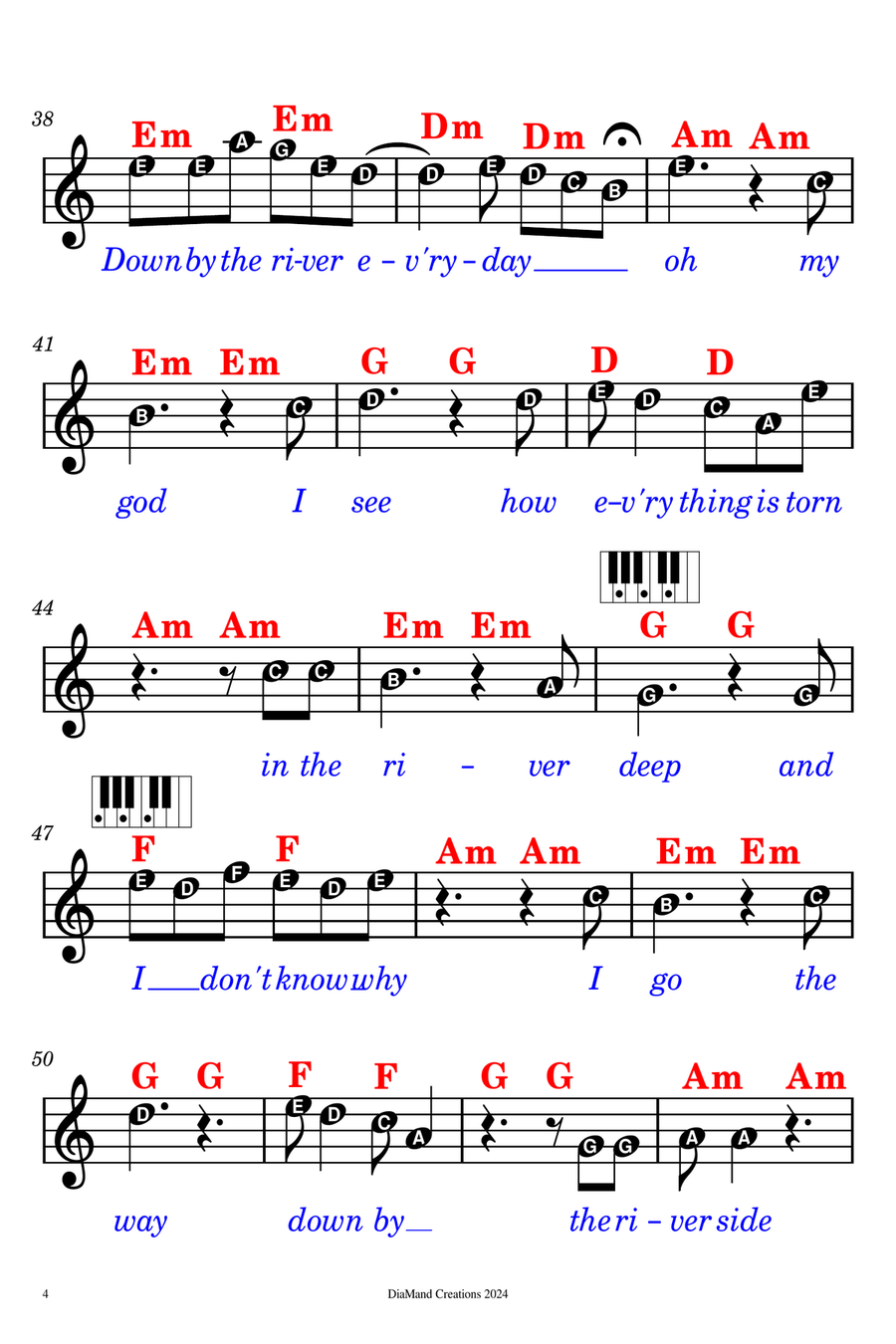 Riverside Riverside Piano scores gallery preview page 4