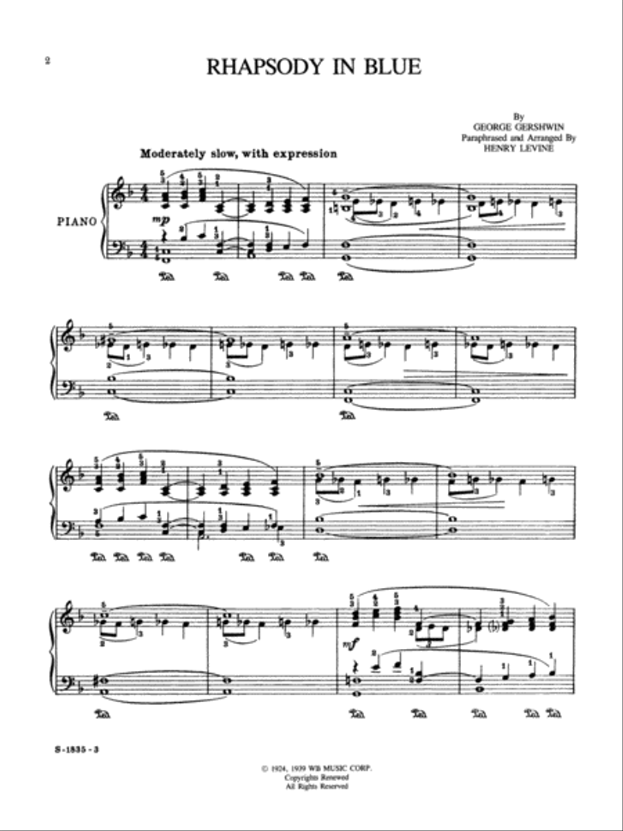 Rhapsody in Blue (Theme) Rhapsody in Blue (Theme) Small Ensemble scores gallery preview page 2