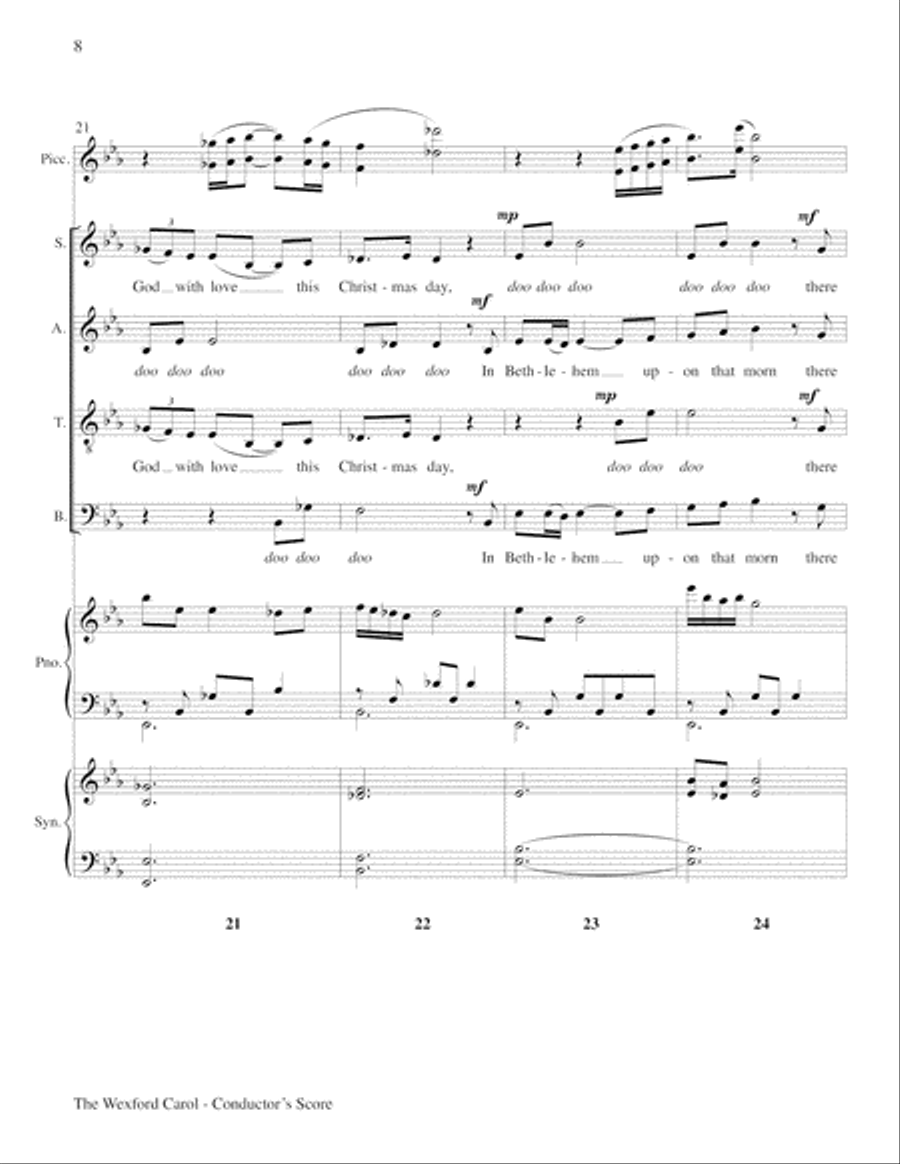 The Wexford Carol The Wexford Carol Choir scores gallery preview page 8