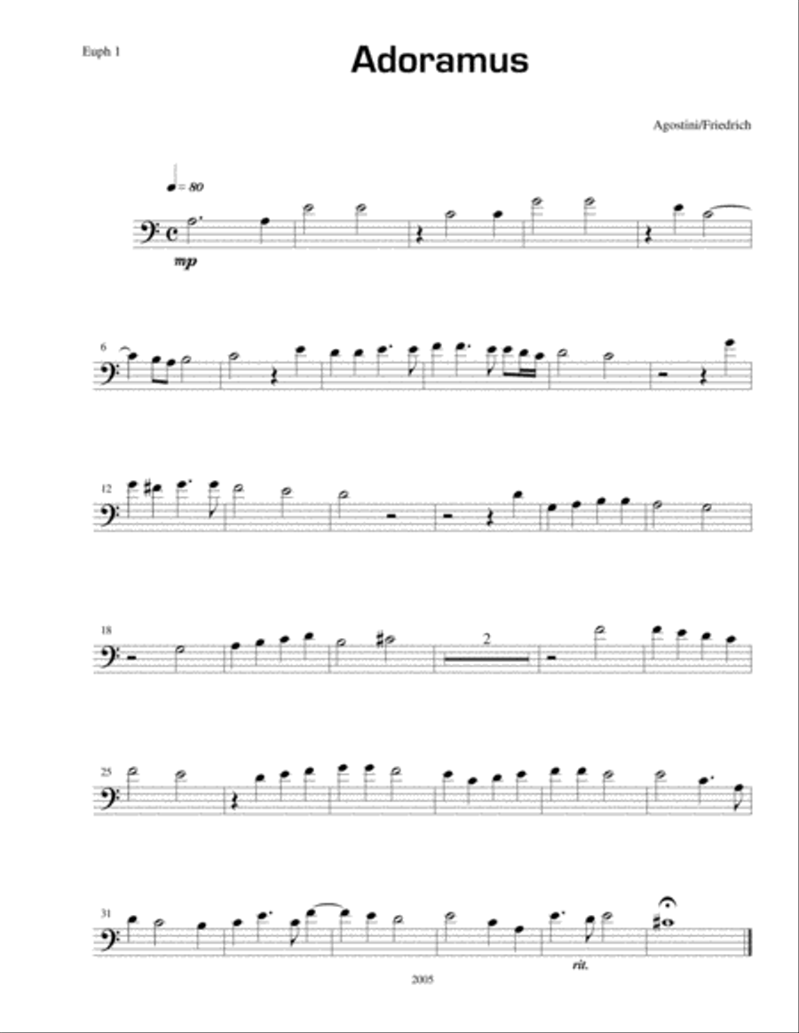 Adoramus Adoramus Small Ensemble scores gallery preview page 3