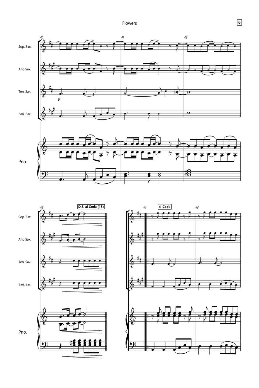 Flowers Small Ensemble scores gallery preview page 6