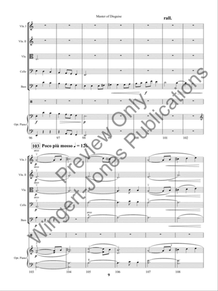 Master of Disguise String Orchestra scores gallery preview page 12
