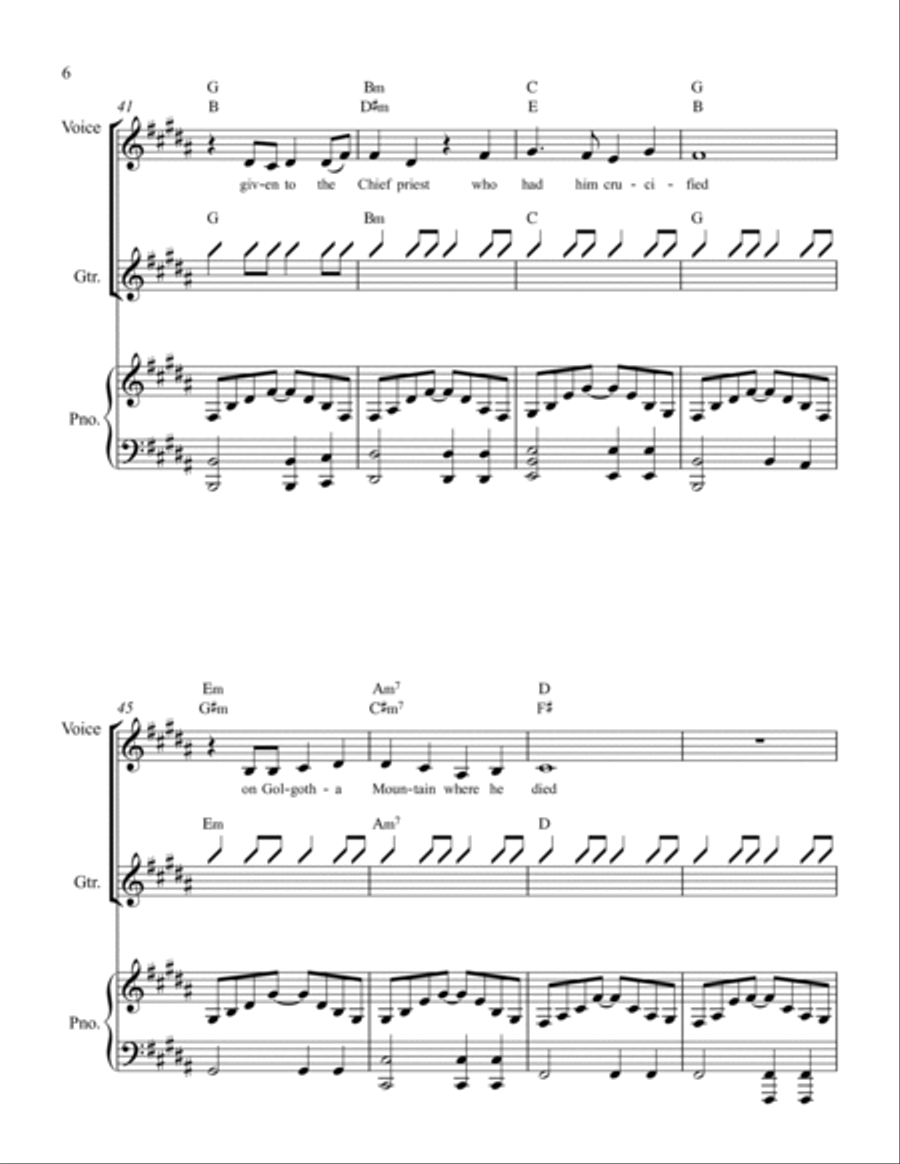 Road to Emmaus Road to Emmaus Piano, Vocal, Guitar scores gallery preview page 6