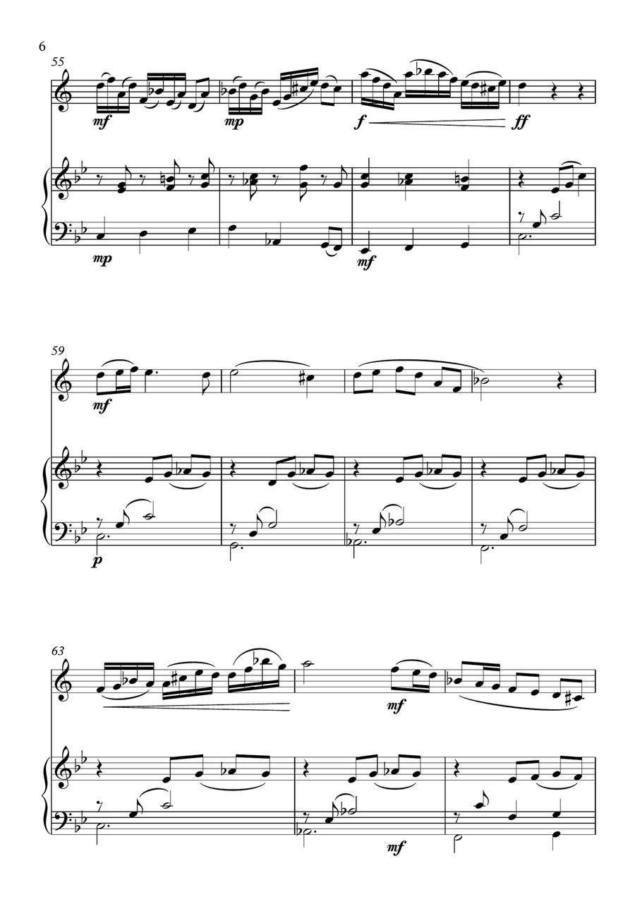 In A Reflective Mood - Trumpet Solo B-Flat Trumpet scores gallery preview page 6