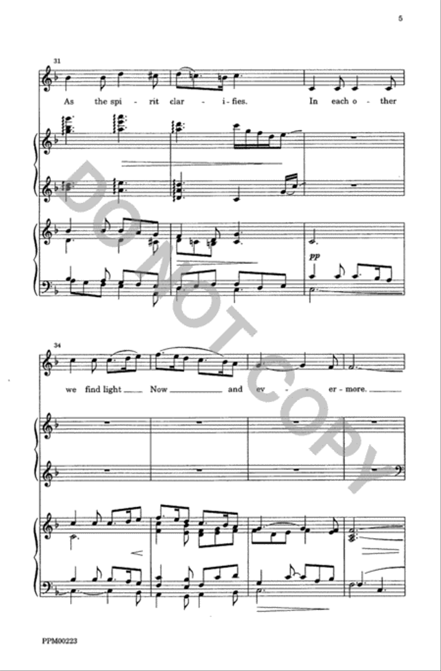 In the Spirit Unison Choir scores gallery preview page 6