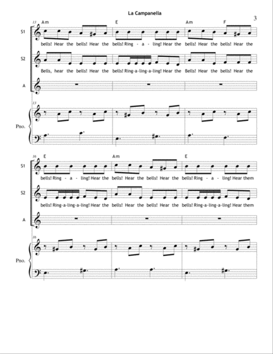 La Campanella (Based on Franz Liszt's 