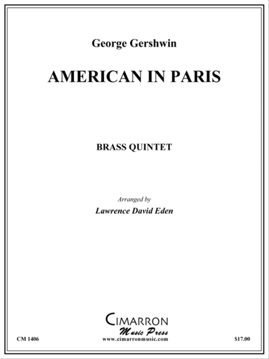 American in Paris Brass Quintet scores gallery preview page 1