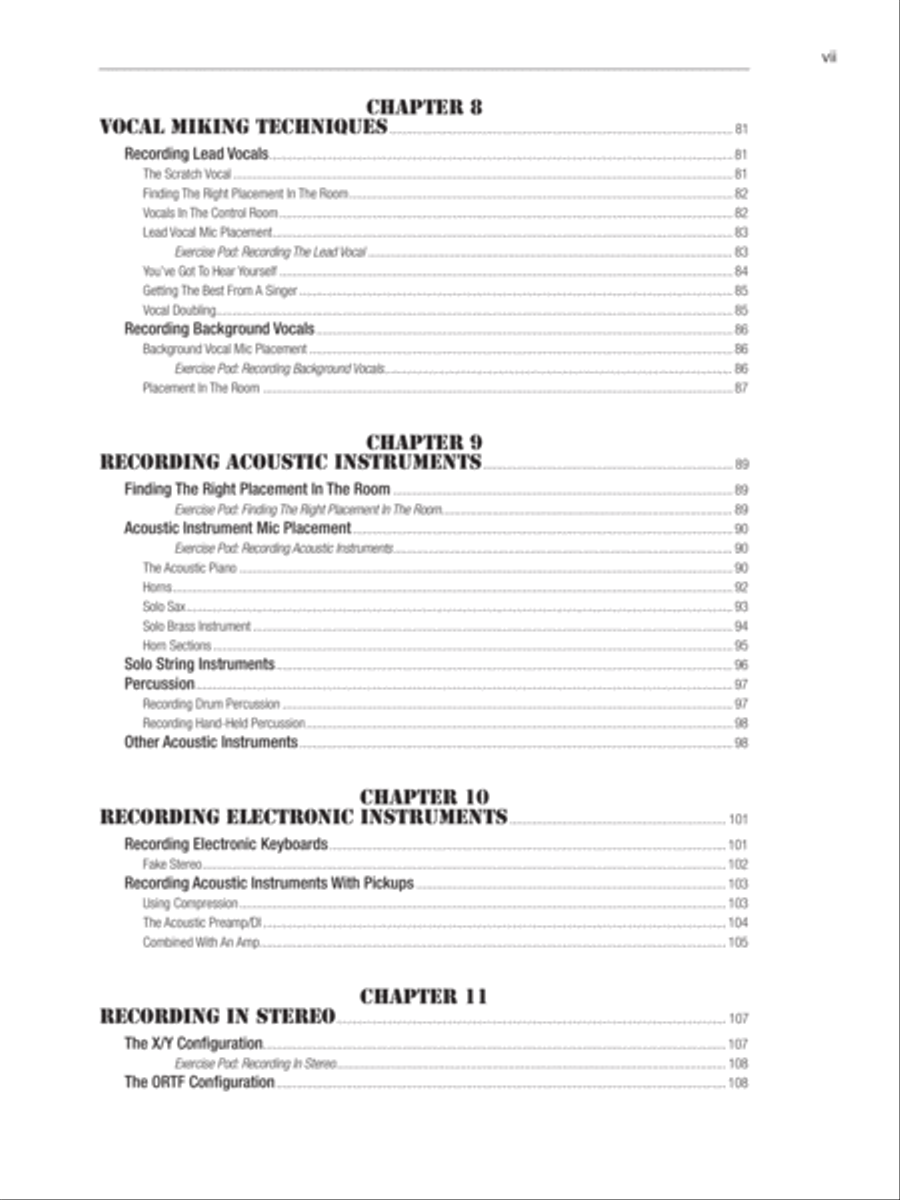 Audio Recording Boot Camp Textbook - Sheet Music page 17