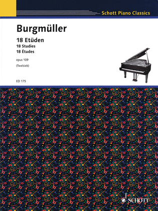 Book cover for 18 Etudes Op. 109
