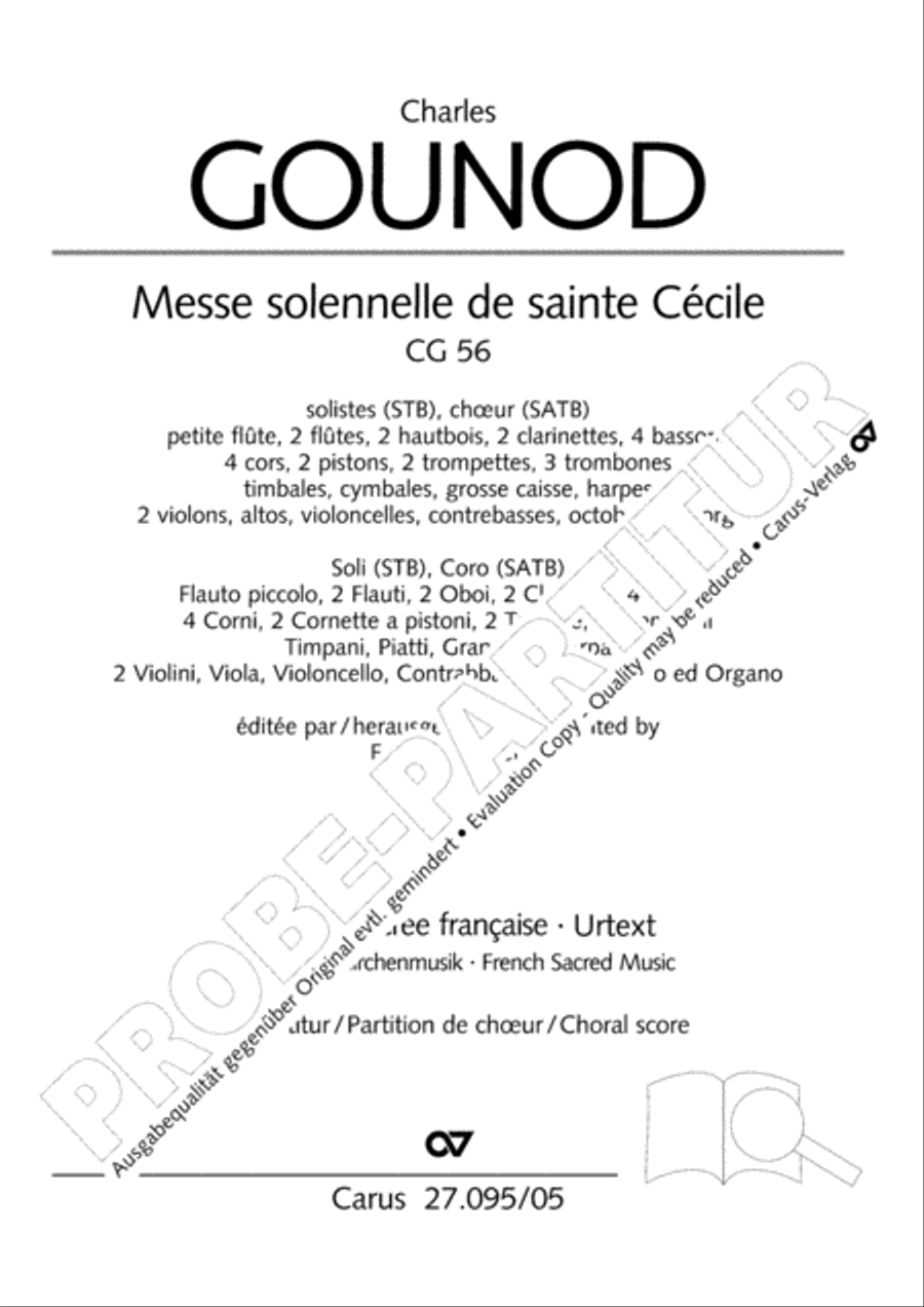 Messe solennelle de sainte Cecile Messe solennelle de sainte Cecile STB scores gallery preview page 2