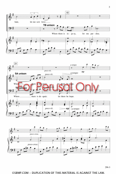 Prayer of St. Francis of Assisi - SATB Octavo image number null