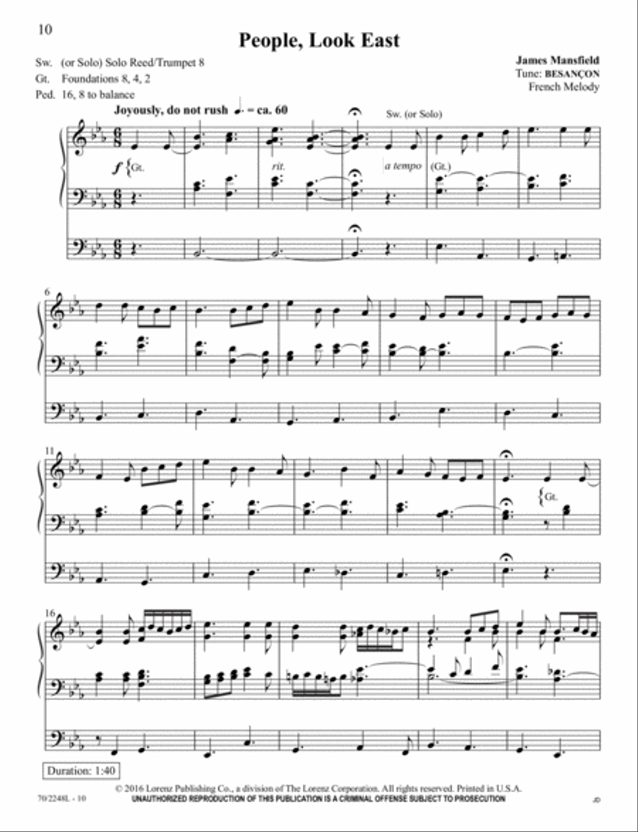 Yuletide Joy Organ Solo scores gallery preview page 4