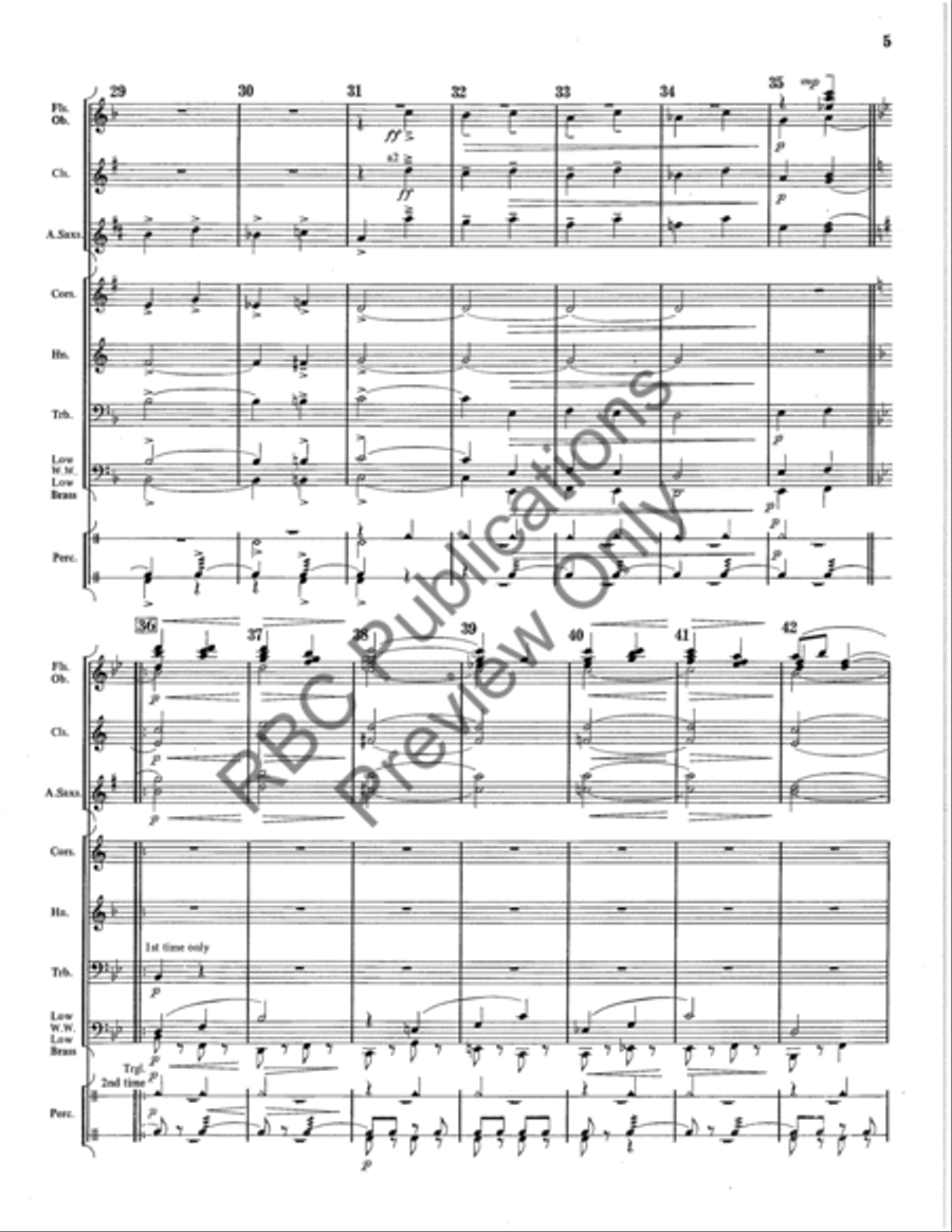 Flute Souffle Concert Band scores gallery preview page 6