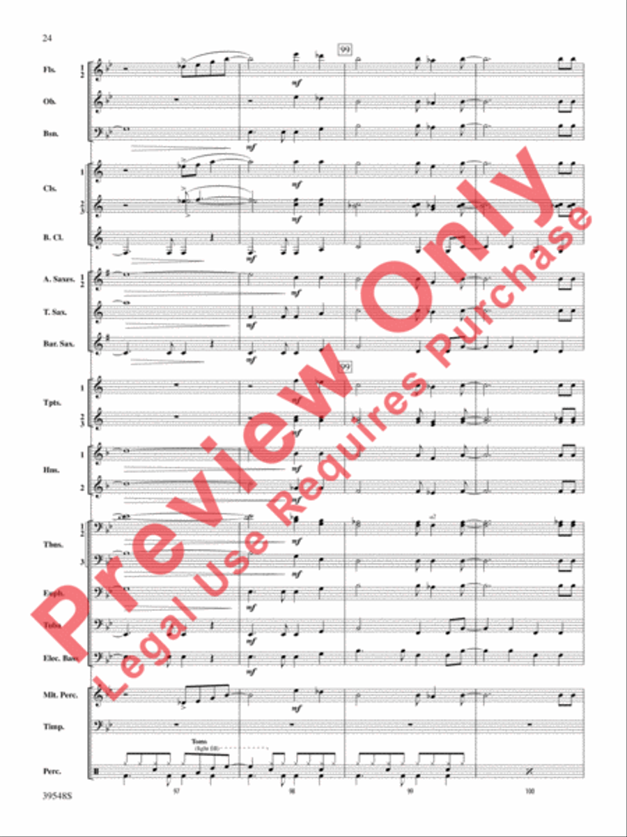 The Beatles Remembered Concert Band scores gallery preview page 25