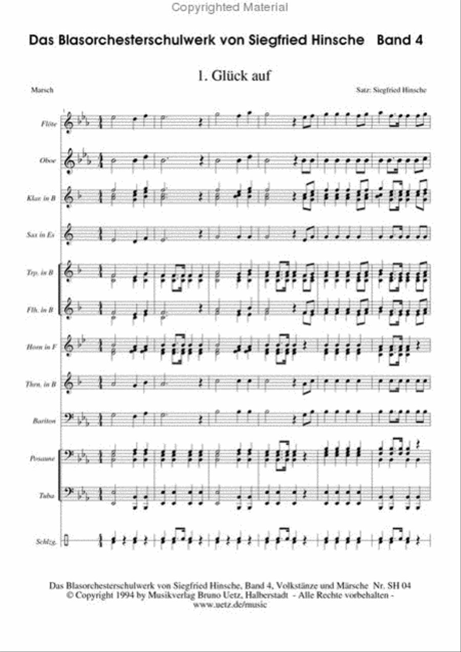 Folk Songs And Marches Concert Band scores gallery preview page 2