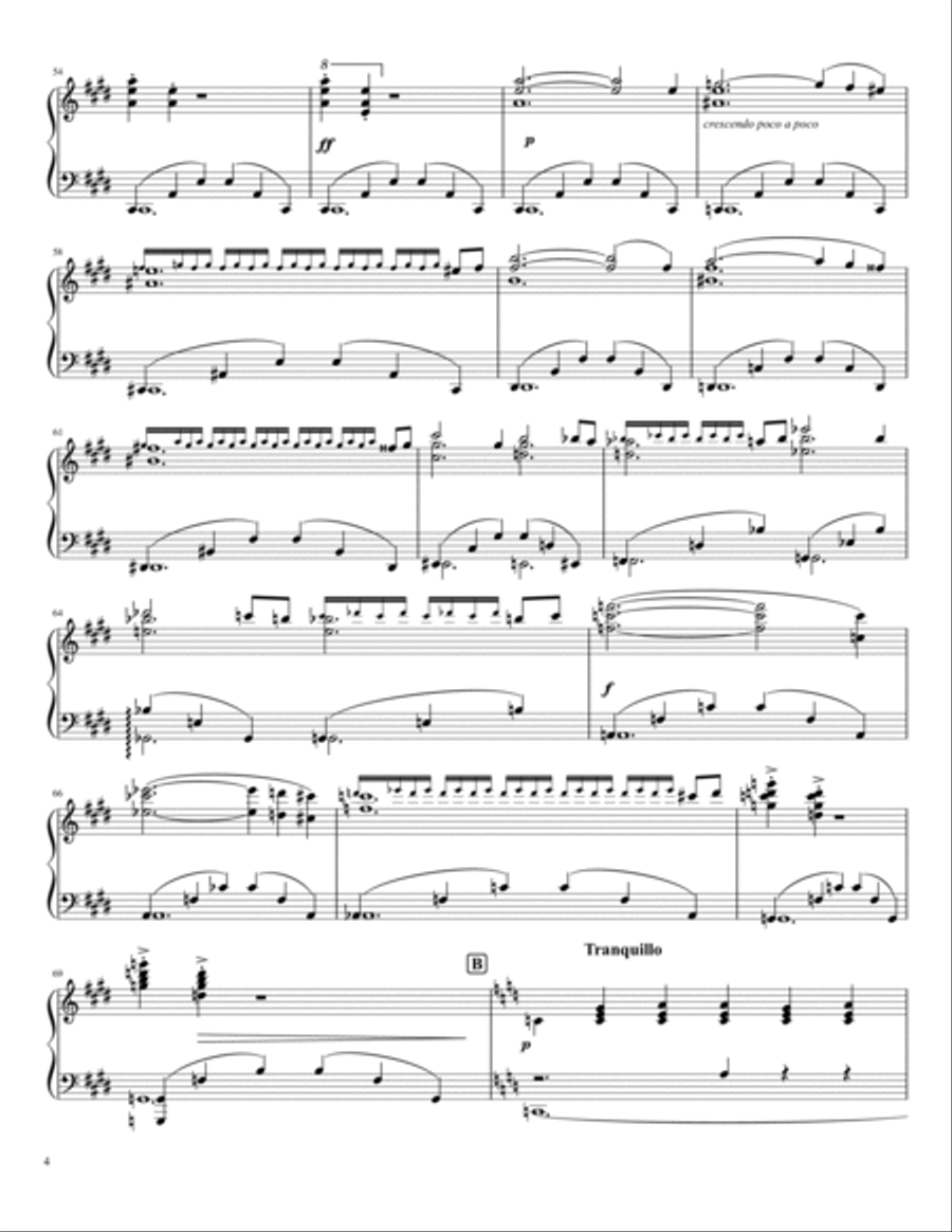 Nikolai Rimsky-Korsakov, Op.35 Scheherazade Suite Symphonique Part I - For Piano Solo Original Piano Solo scores gallery preview page 4