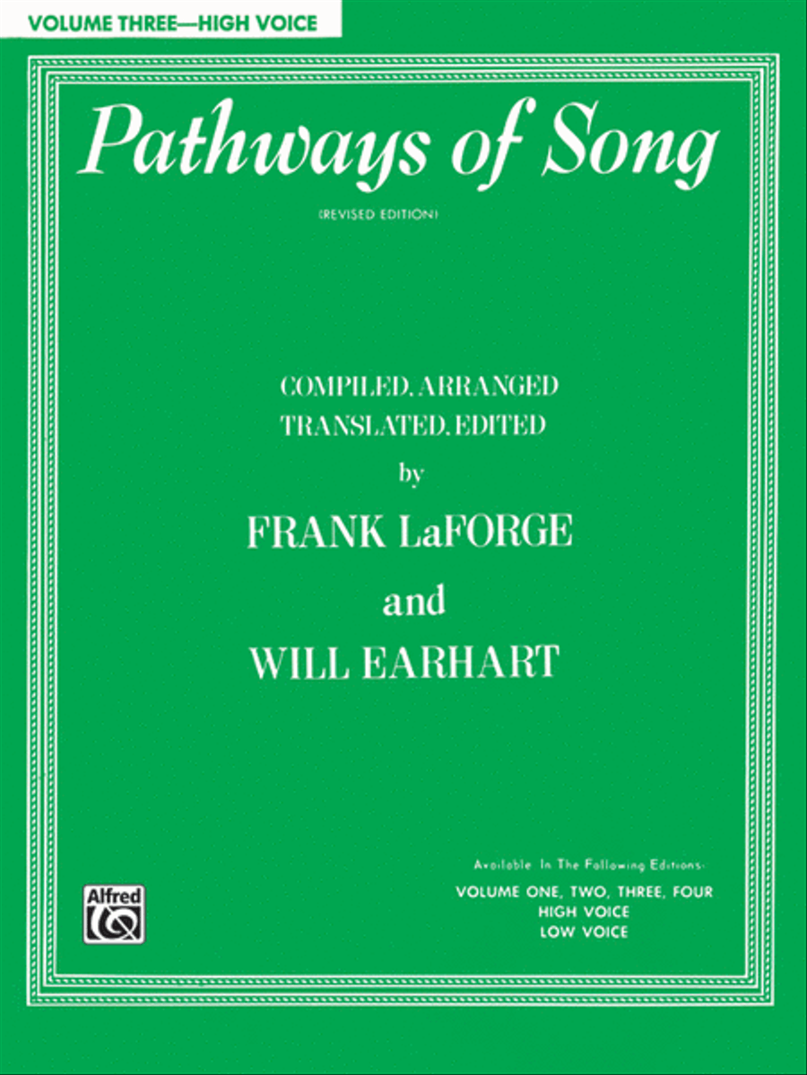 Pathways of Song, Volume 3 Voice scores gallery preview page 1
