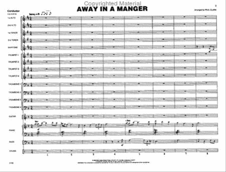 Away In A Manger Jazz Ensemble scores gallery preview page 2