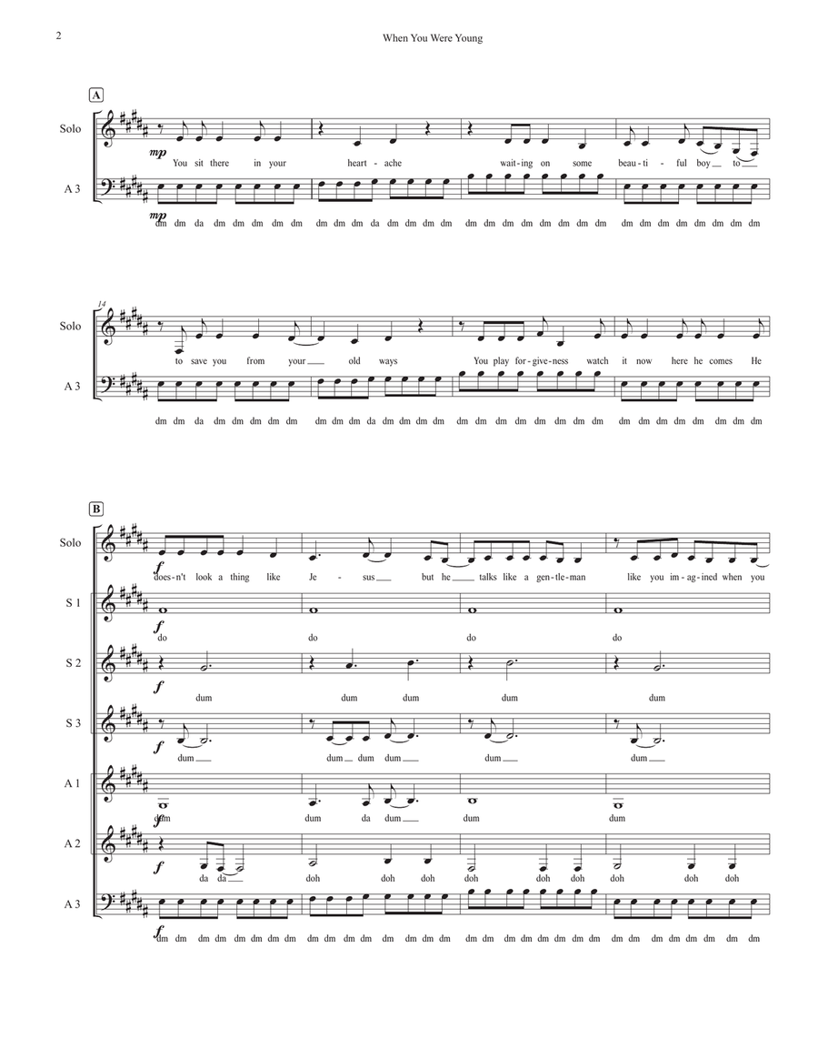 When You Were Young When You Were Young SA scores gallery preview page 2