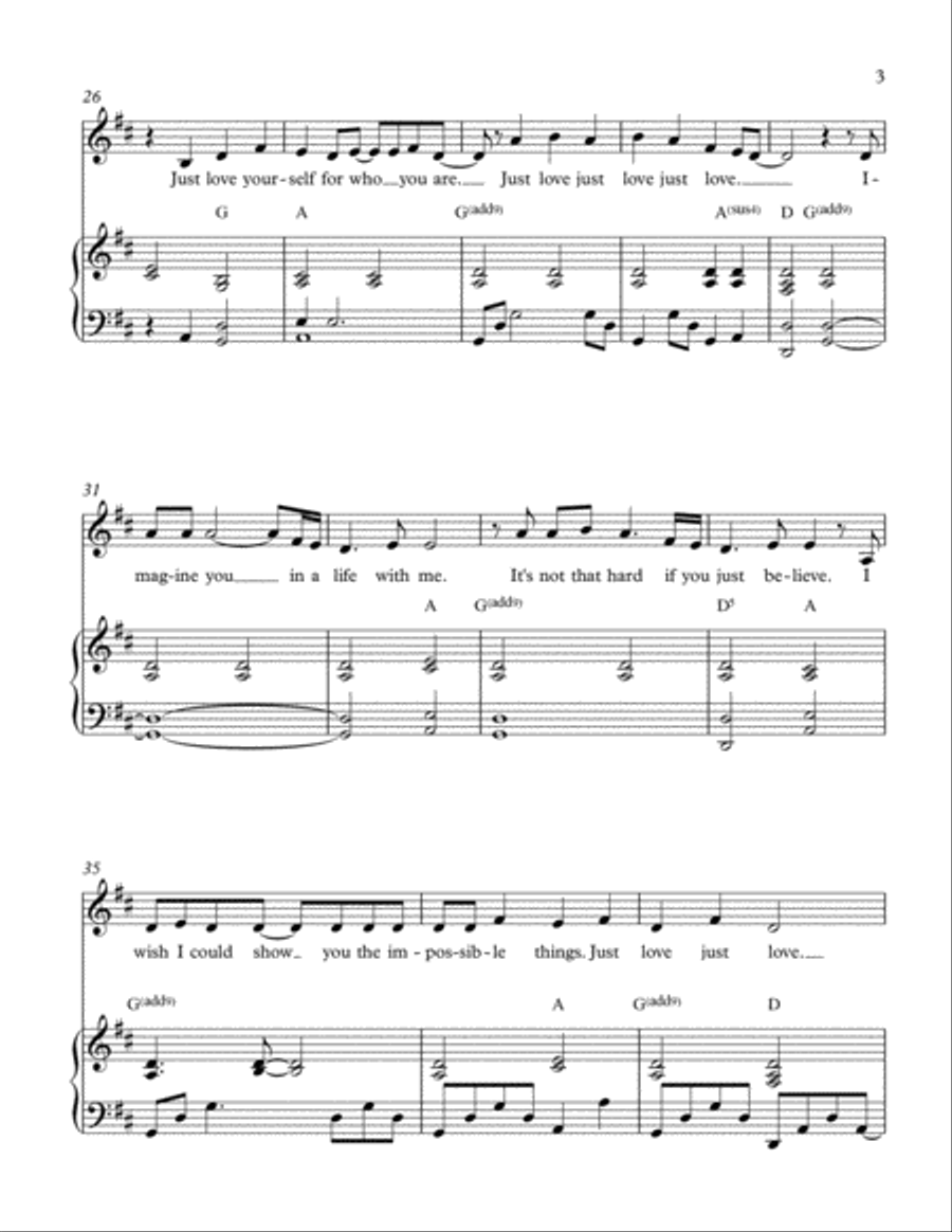 Just Love Just Love Voice scores gallery preview page 3