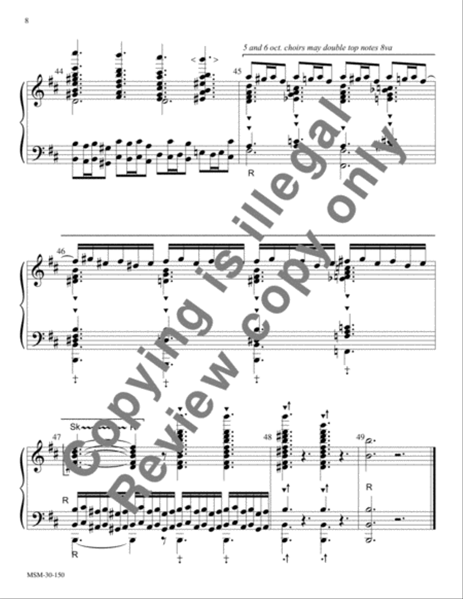 Carillon on a Ukrainian Bell Carol 5-Octaves scores gallery preview page 9