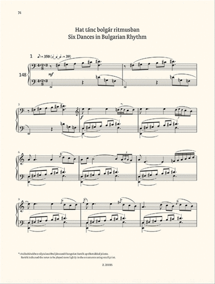 Mikrokosmos for piano Volume 5-6, BB 105 Piano Solo scores gallery preview page 4