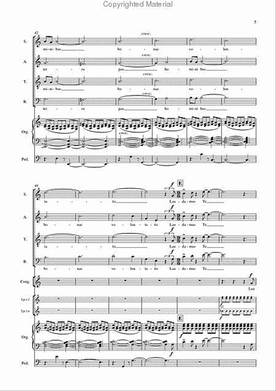 Gloria 4-Part scores gallery preview page 6