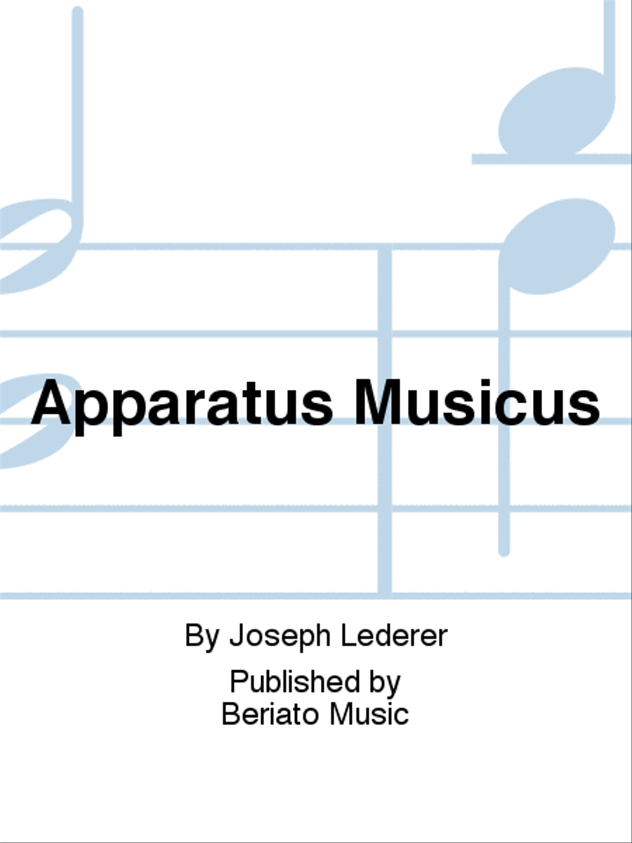Apparatus Musicus Apparatus Musicus Harpsichord scores gallery preview page 1