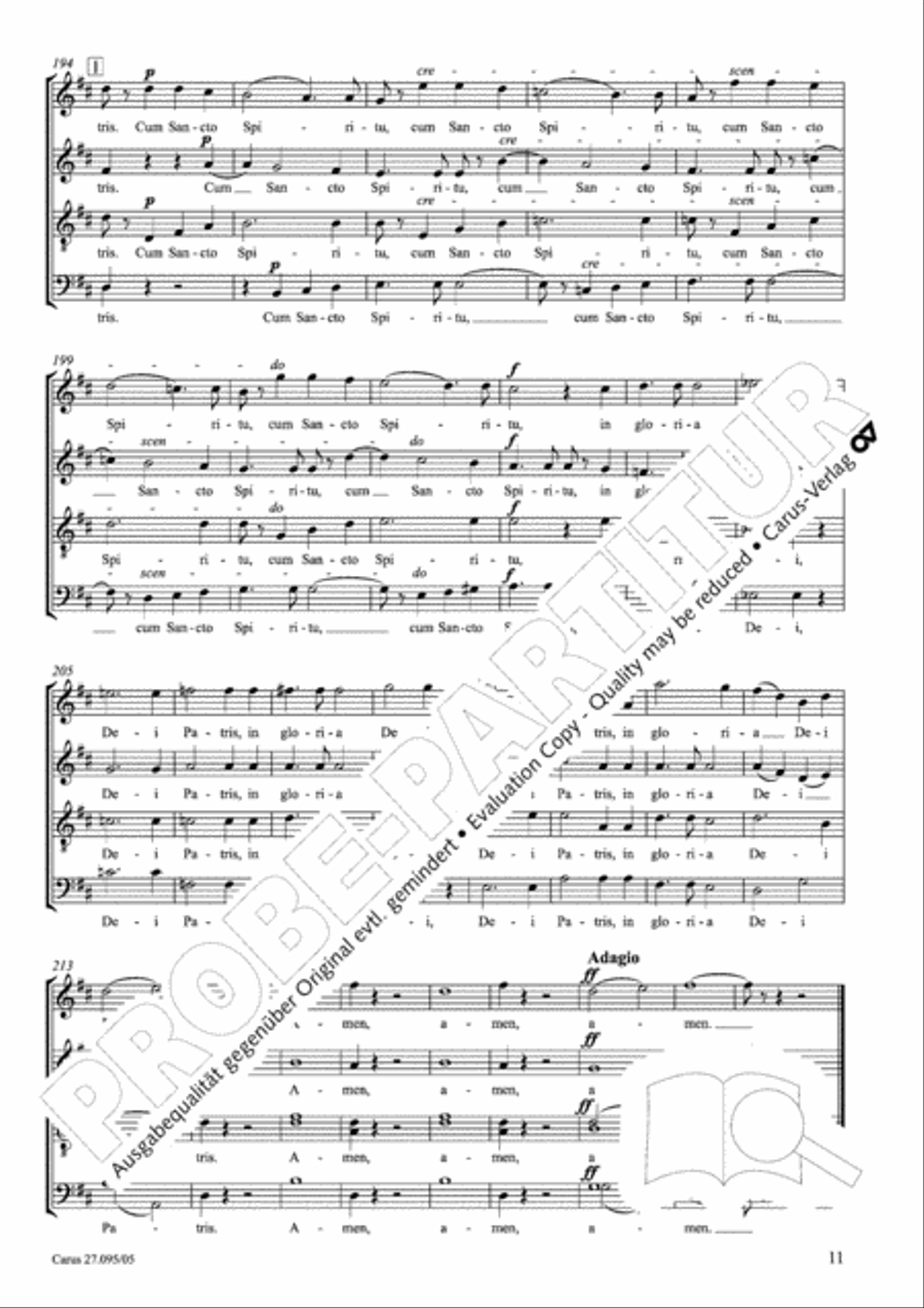 Messe solennelle de sainte Cecile Messe solennelle de sainte Cecile STB scores gallery preview page 12