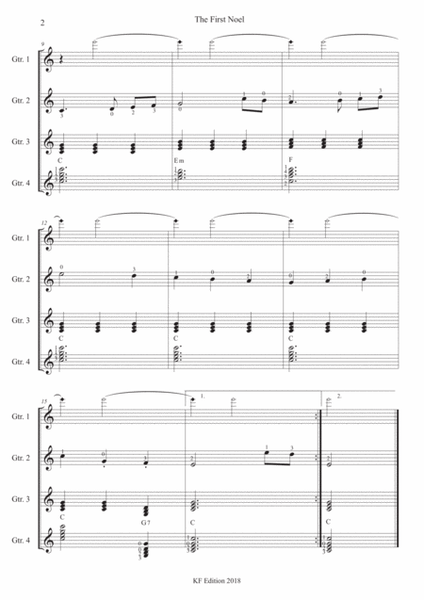 Four Christmas Medley - Score Only image number null