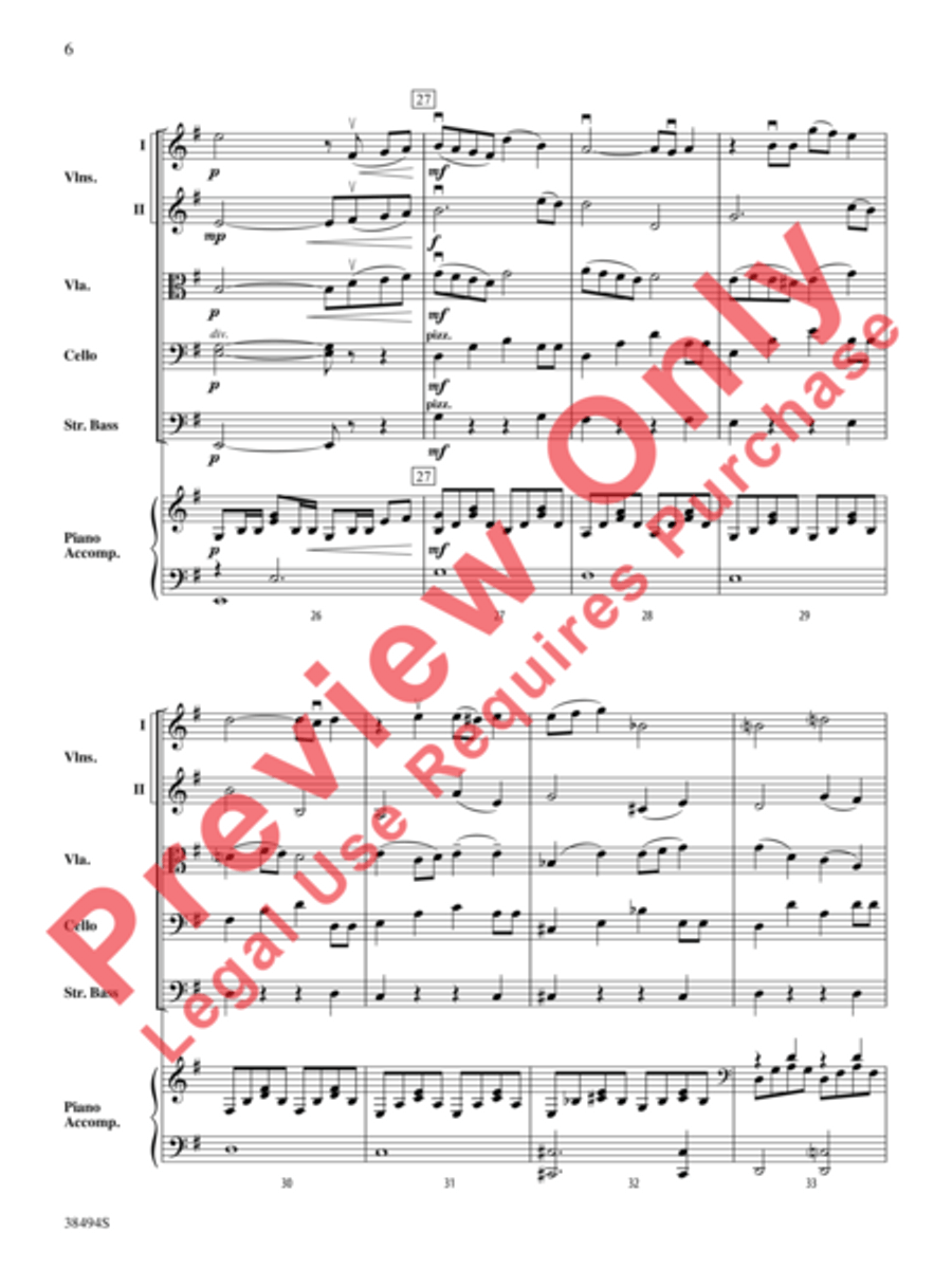 Cavatina String Orchestra scores gallery preview page 7