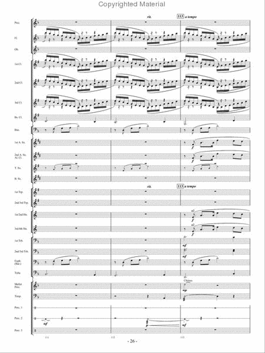When The Tears Fell When The Tears Fell Concert Band scores gallery preview page 25