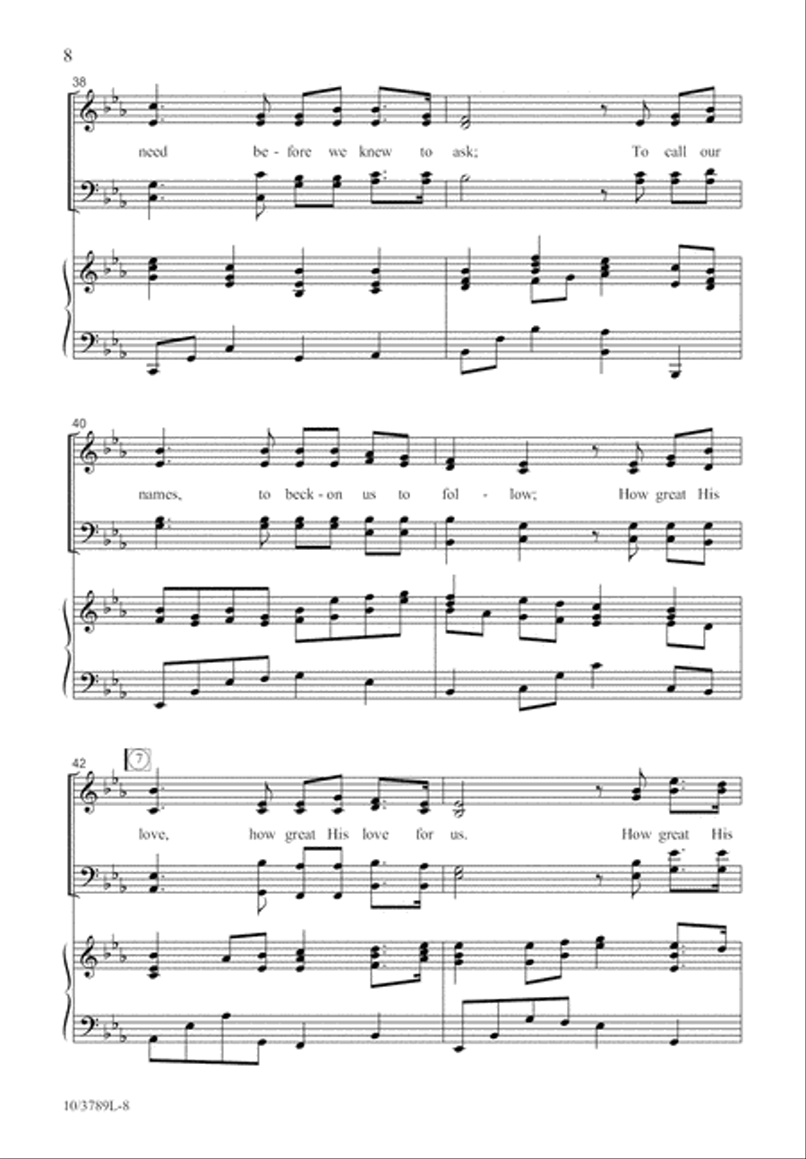 How Great His Love How Great His Love 4-Part scores gallery preview page 9