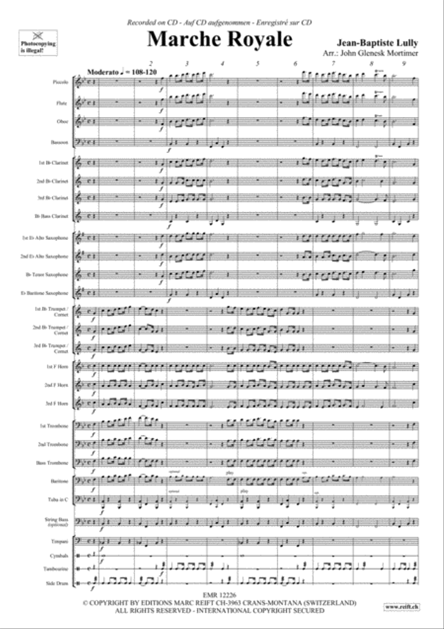 Marche Royale Concert Band scores gallery preview page 4