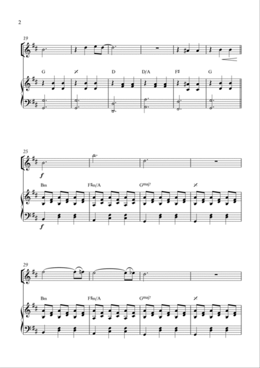 Je Te Laisserai Des Mots Violin Solo scores gallery preview page 2