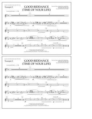 Good Riddance (Time of Your Life) - Trumpet 2