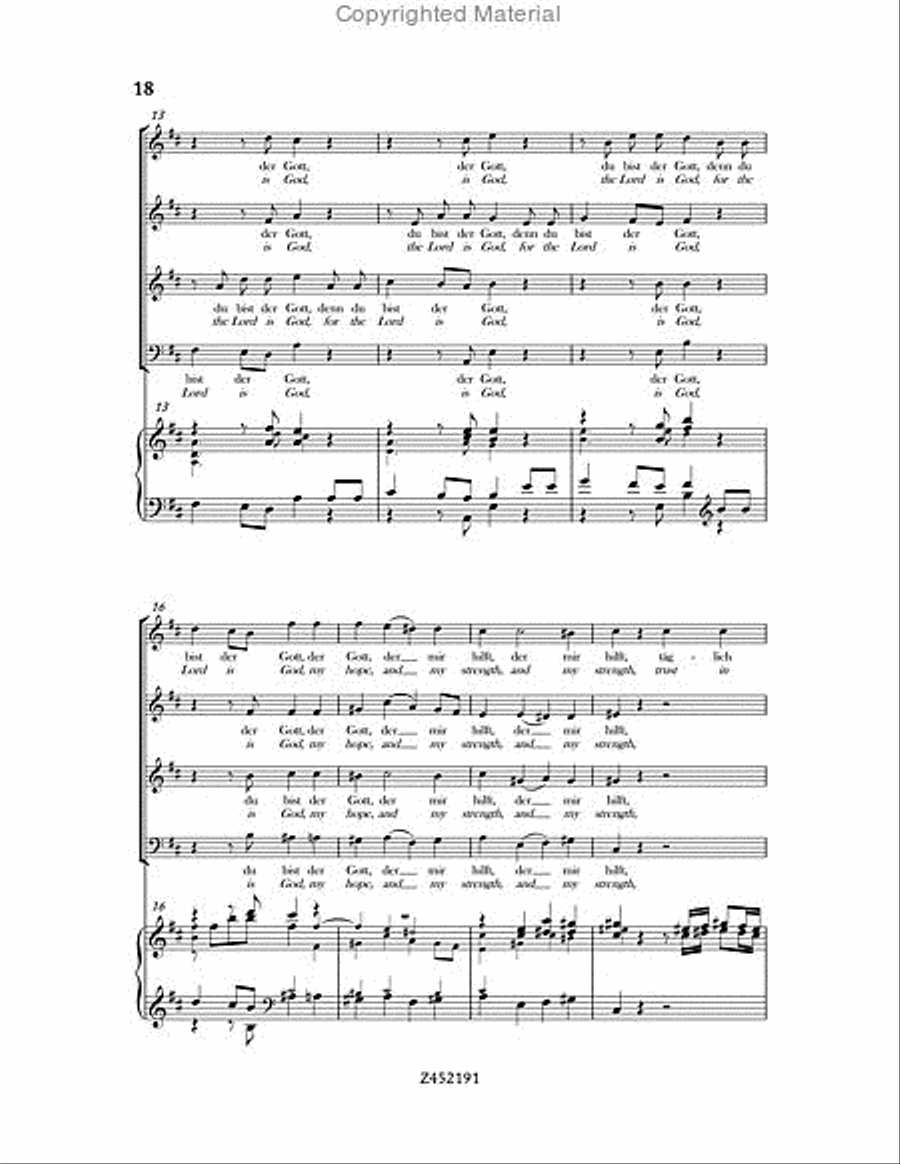Nach dir, Herr, Verlanget Mich, BWV 150 Choir scores gallery preview page 18