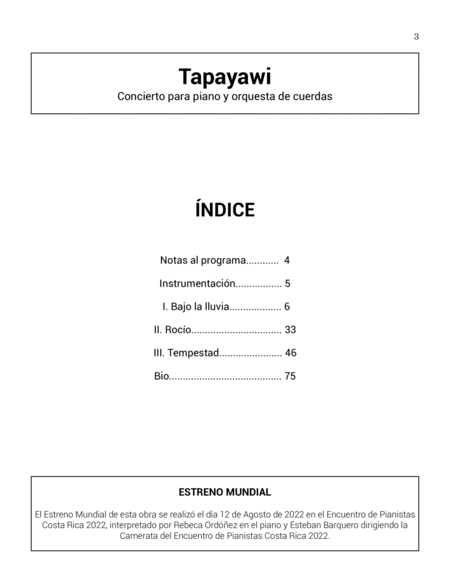 Tapayawi - Score Only