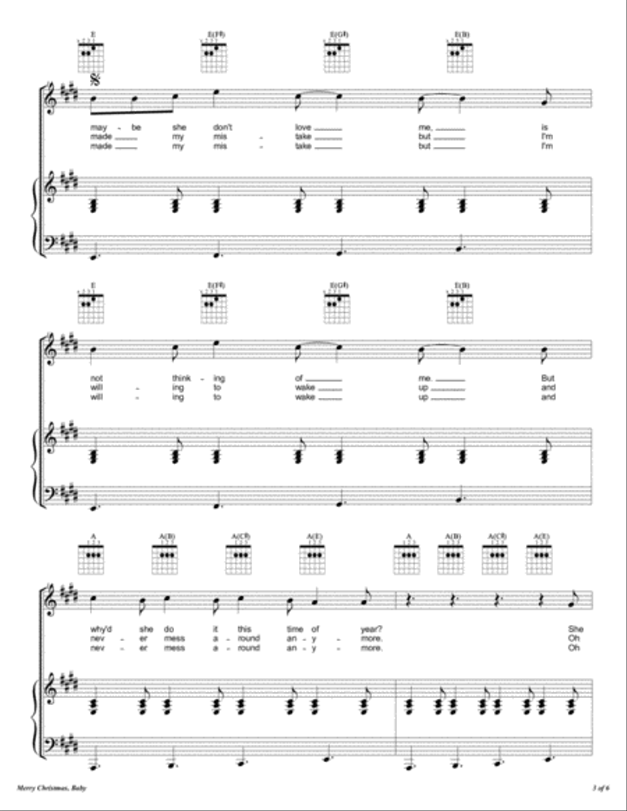 Merry Christmas, Baby Voice scores gallery preview page 4