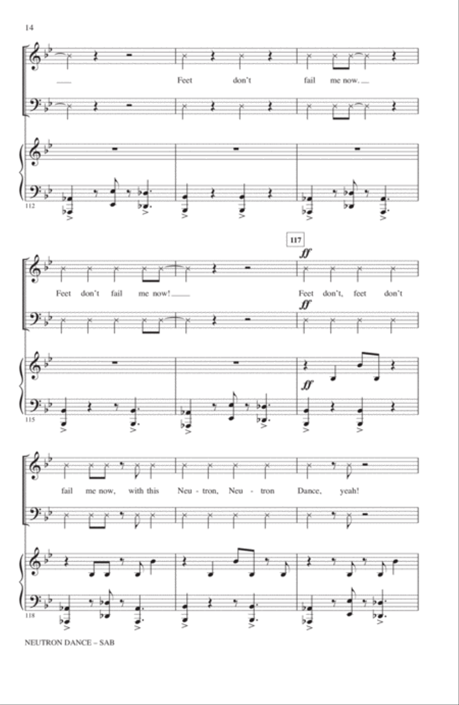 Neutron Dance 3-Part scores gallery preview page 13