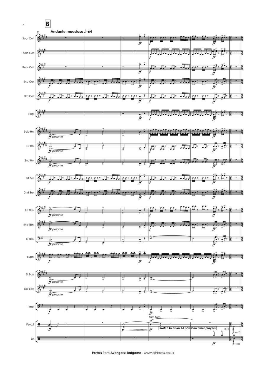 Portals Brass Band scores gallery preview page 6