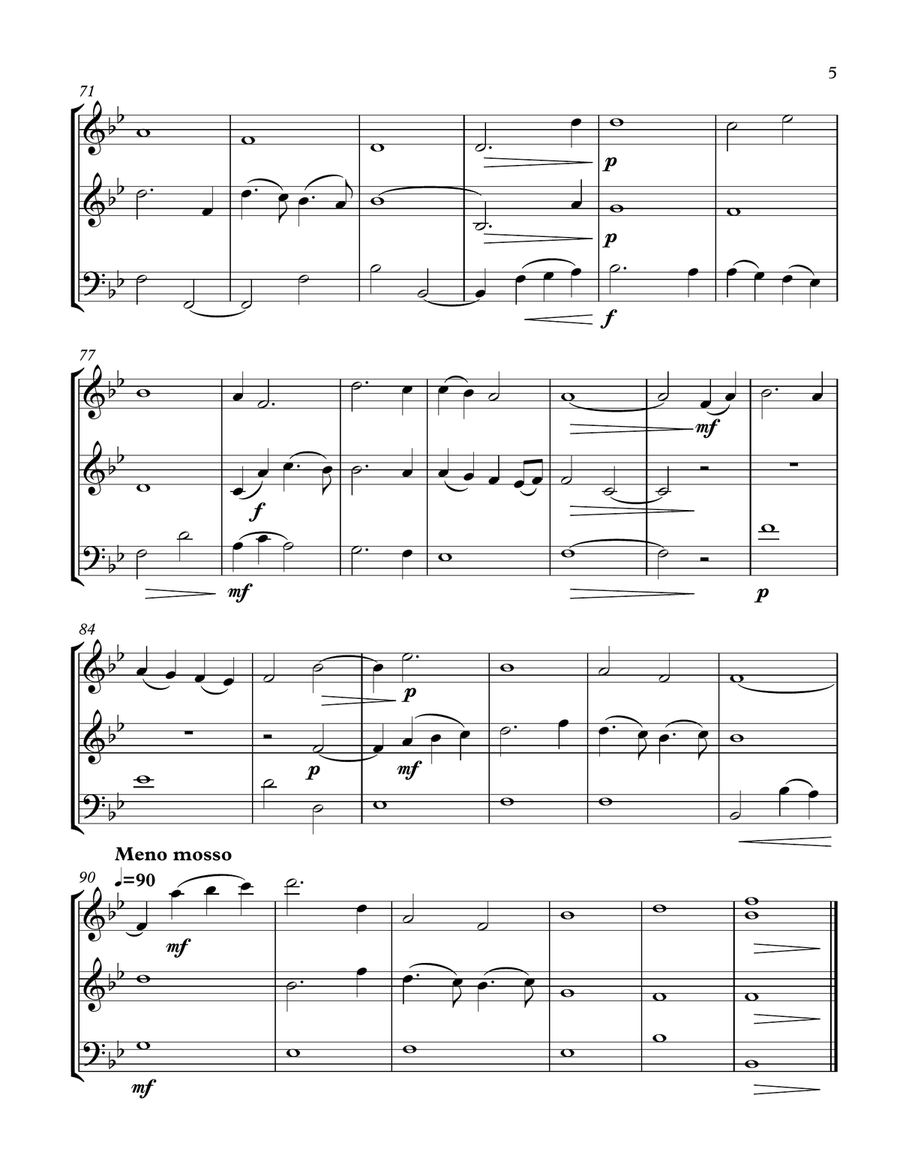 You Raise Me Up String Trio scores gallery preview page 5