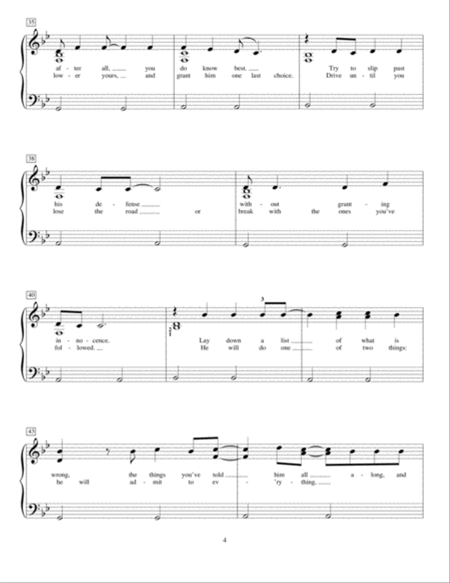 How To Save A Life Piano Method scores gallery preview page 4
