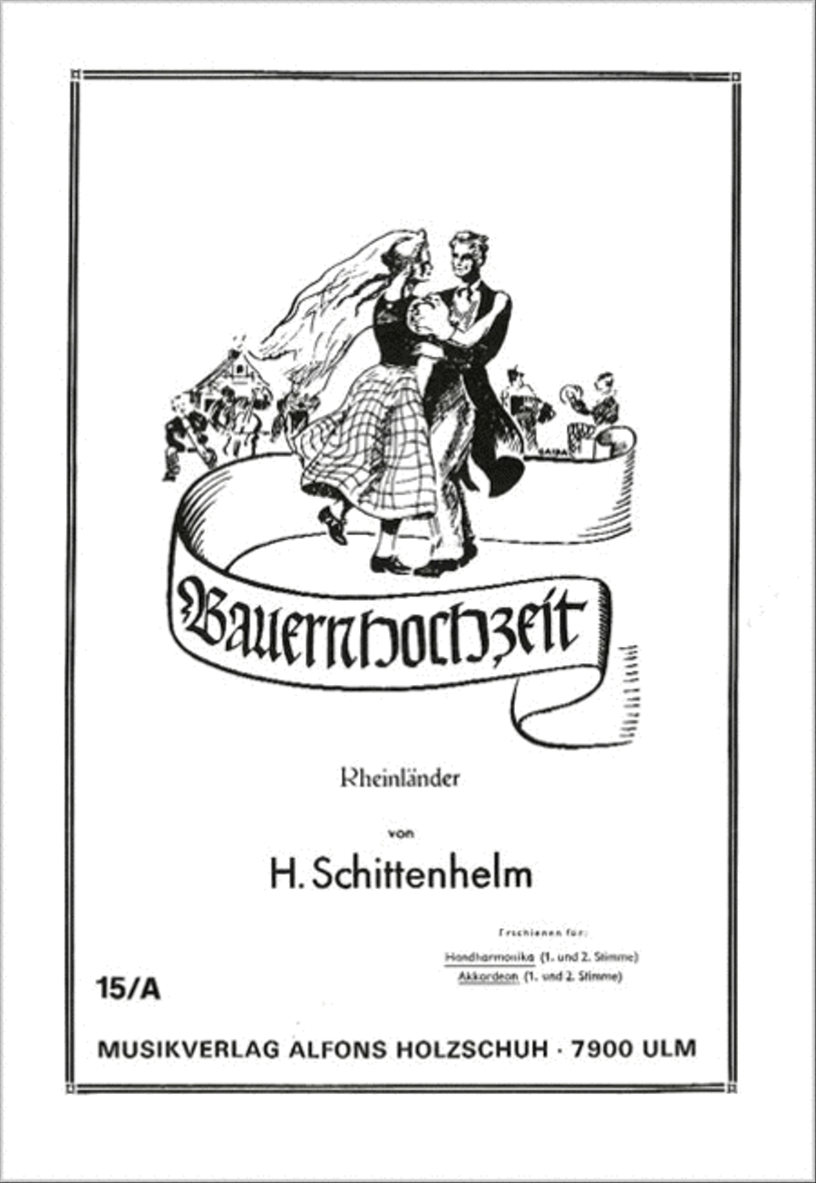 Bauernhochzeit, Rheinländer Accordion scores gallery preview page 1