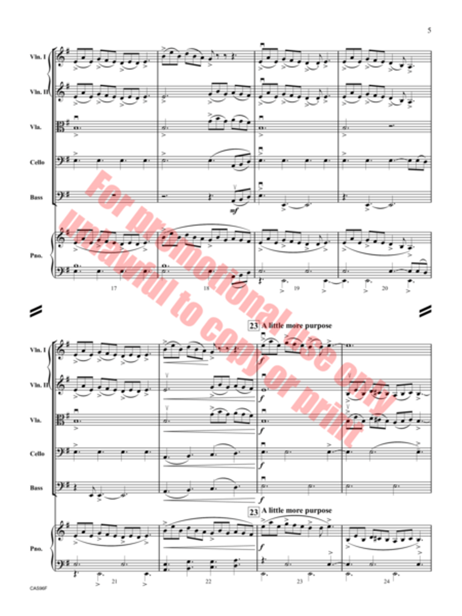 Reels and Reverie String Orchestra scores gallery preview page 6